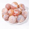 Agate Ball Sakura Flower Sphere Wholesale