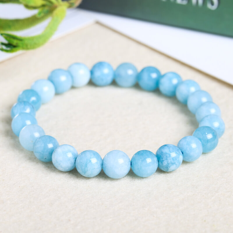 Natural Aquamarine Quartz bracelet,reiki energy healing,Chakra,Yoga  gemstone | eBay