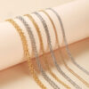 Crystal Necklace Chain Golden silver Colors