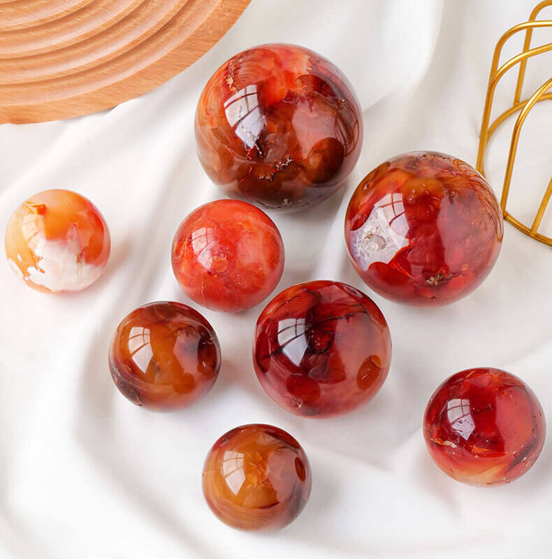 Agate Stone Red Agate Ball Wholesale