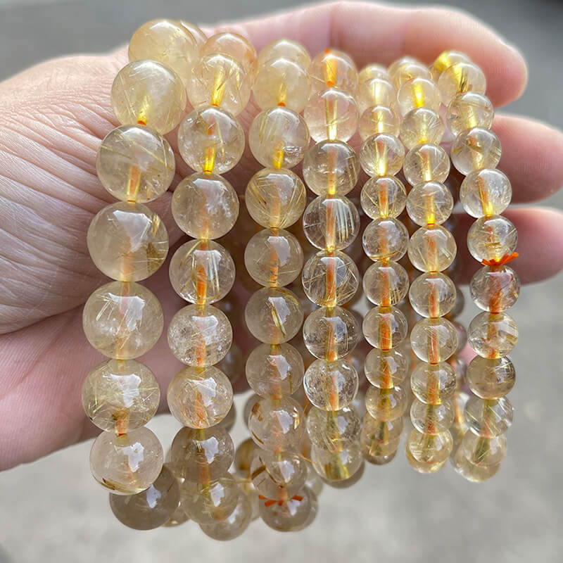 Yellow Tourmaline Crystal Bracelet Wholesale
