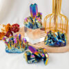 Aura Rainbow Quartz Crystal Cluster