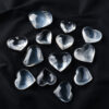 Clear White Quartz Heart Shaped Stone
