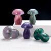 Colourful Fluorite Mushroom Carving