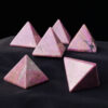 Rose Rhodonite Pyramid Crystal Stone