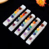 Selenite Crystal With Colorful Heart Stones