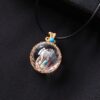 Rainbow Clear Quartz Necklace Crystal Ball