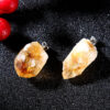 Raw Citrine Necklace Irregular Stone