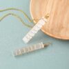 Selenite Necklalce With Gold Chain