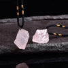 Rose Quartz Necklaces Raw Stones