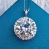 D Colored 10 Carat Moissanite Jewelry Necklaces Wholesale