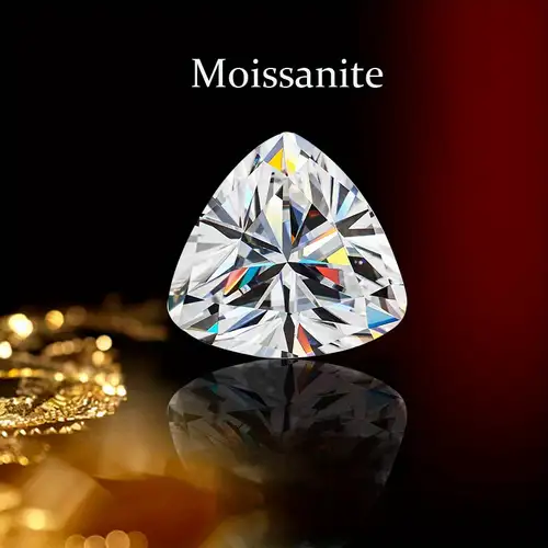 Alternative view of Trillion Cut Moissanite Loose Stones Wholesale