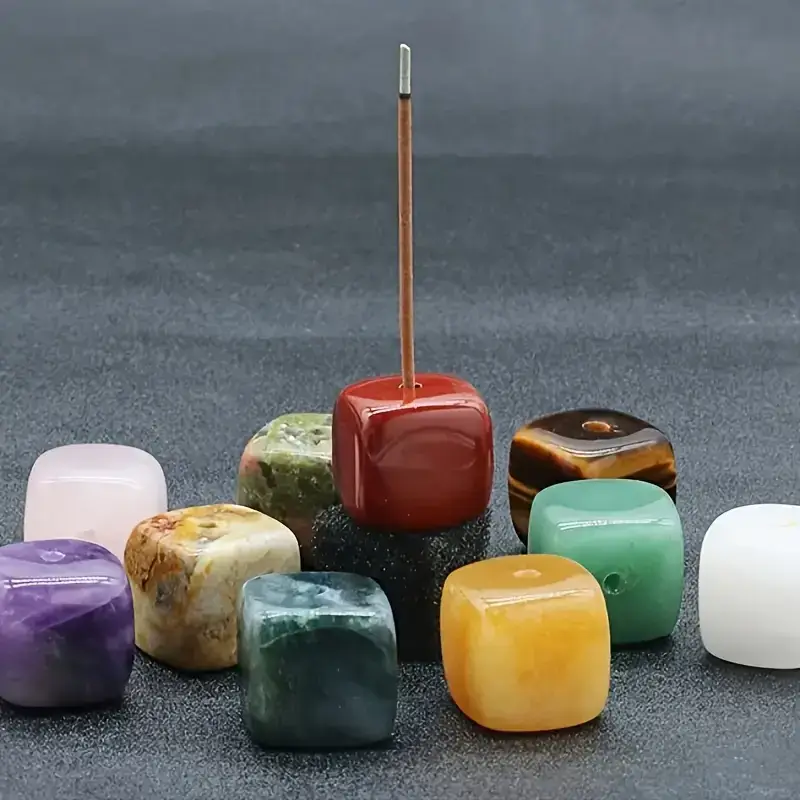 Natural Agate Crystal Incense Holders - Image 8