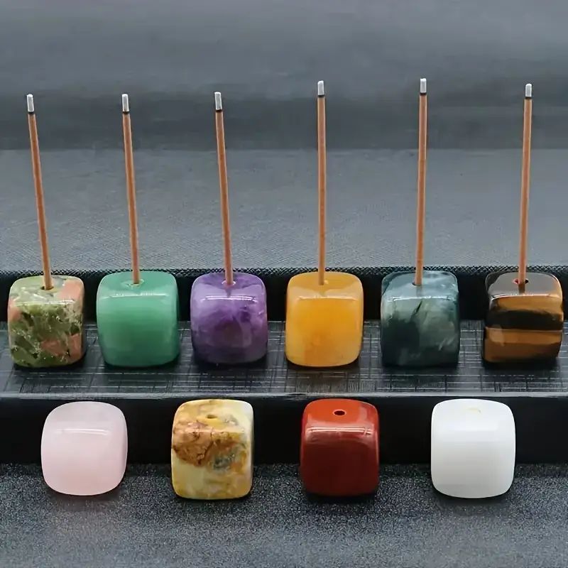 Natural Agate Crystal Incense Holders - Image 9