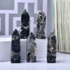 Natural Black Sphalerite Crystal Tower
