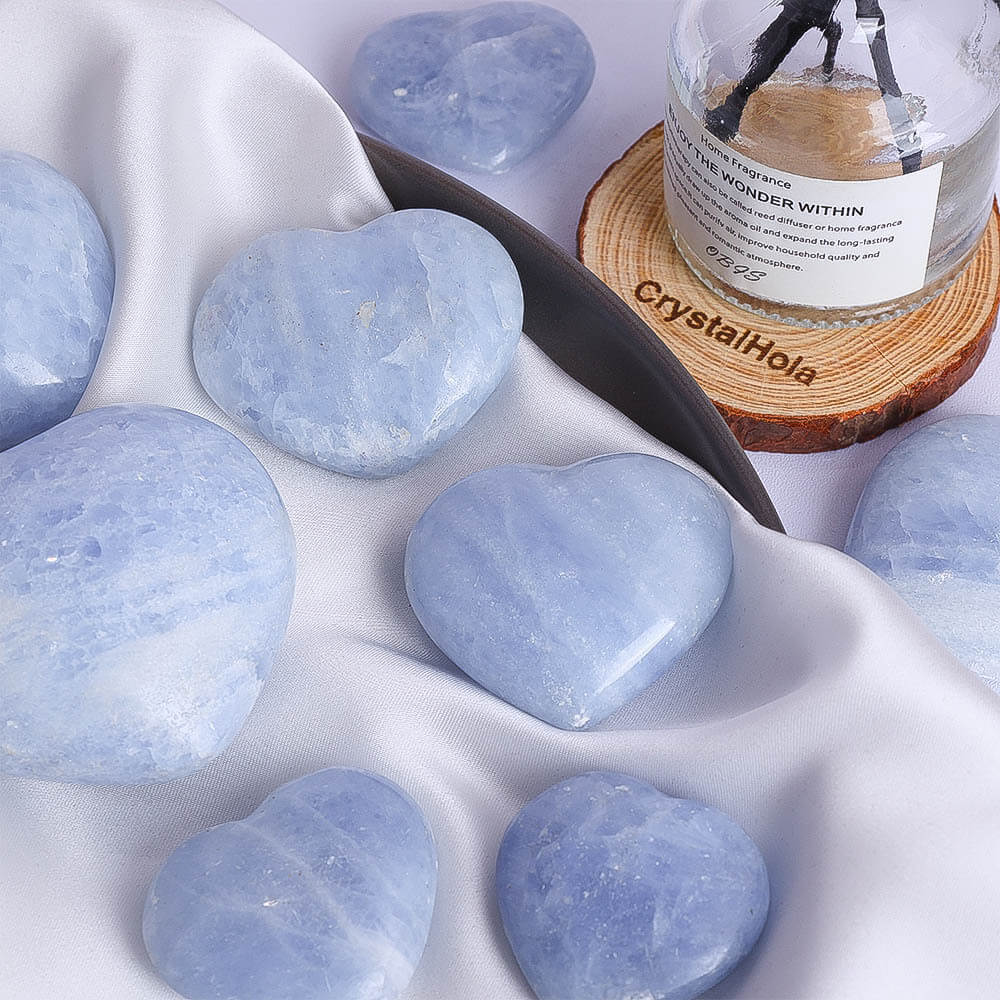 Natural Heart Shaped Lapis Lazuli Energy Stone