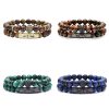 Tiger Eye 2Set Crystal Healing Bracelets