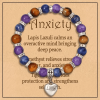 healing crystal bracelets-Tiger Eye,Amethyst,Lapis Lazuli