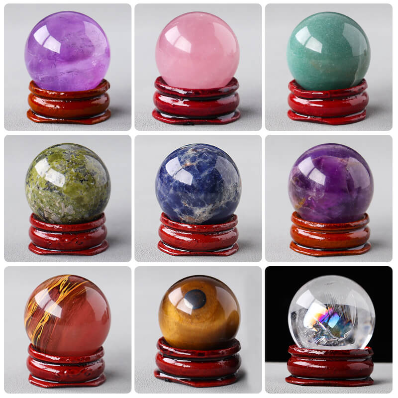 Colour Crystal Sphere 1.2" Wholesale Ball
