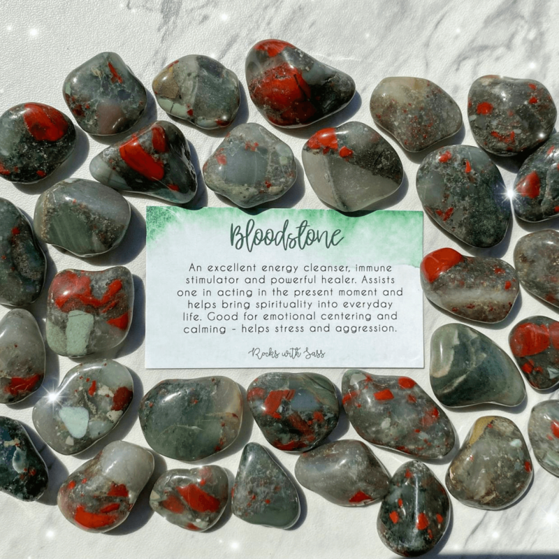 bloodstone tumble stone