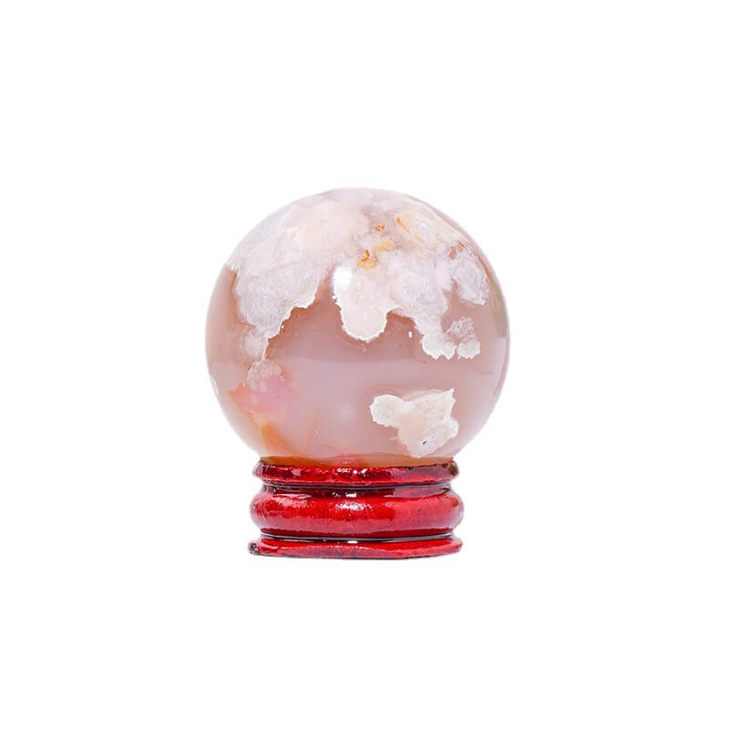 Agate Ball Sakura Flower Sphere Wholesale