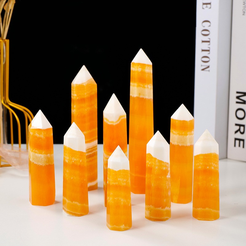 Calcite Quartz Large Yellow Calcite Tower