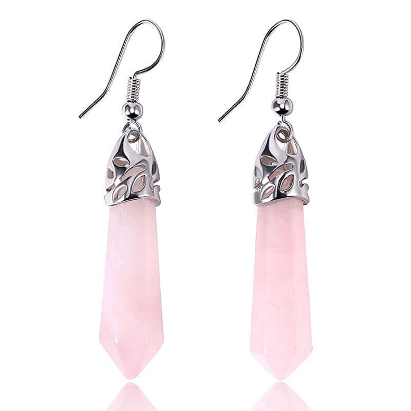 Chakra Dangle Tower Crystal Earrings