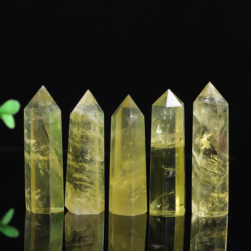 Citrine Point Crystal Tower Yellow Quartz Wand