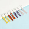 Crushed Stone Long Earrings
