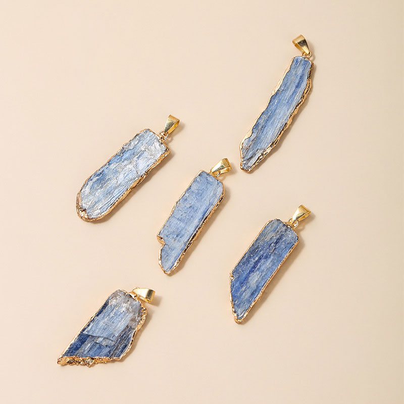 Kyanite Crystal Necklace Raw Stone