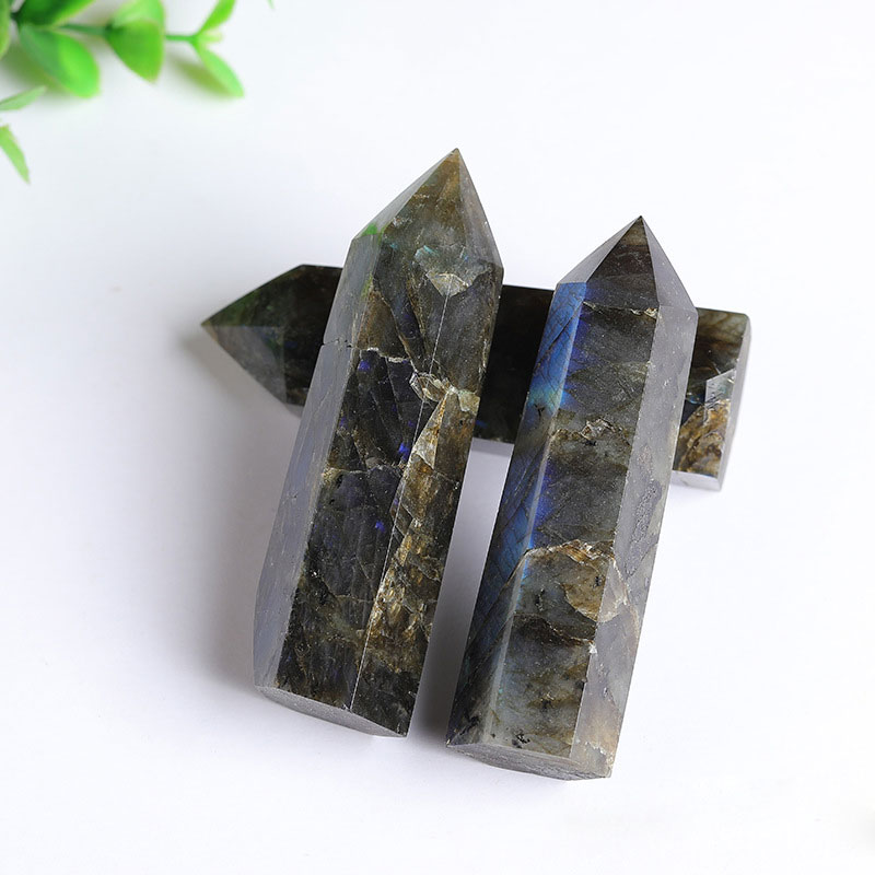 Labradorite Tower Natural Crystal Wand