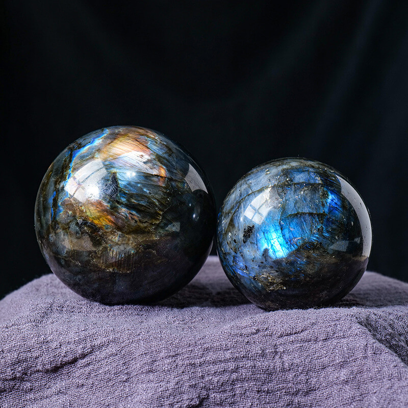 Labradorite Balls Crystal Gray Labradorite Stone