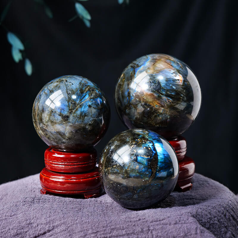 Labradorite Balls Crystal Gray Labradorite Stone