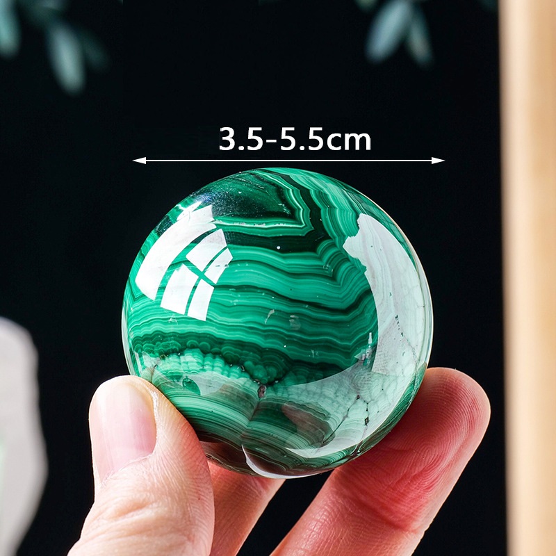 Malachite Ball Crystal Quartz Bulk