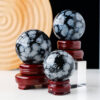 Obsidian Snowflake Obsidian Sphere Ball