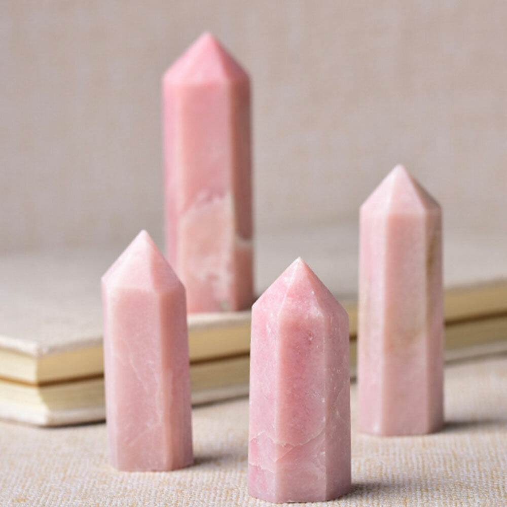 Pink Opal Tower Crystal Healing Wand