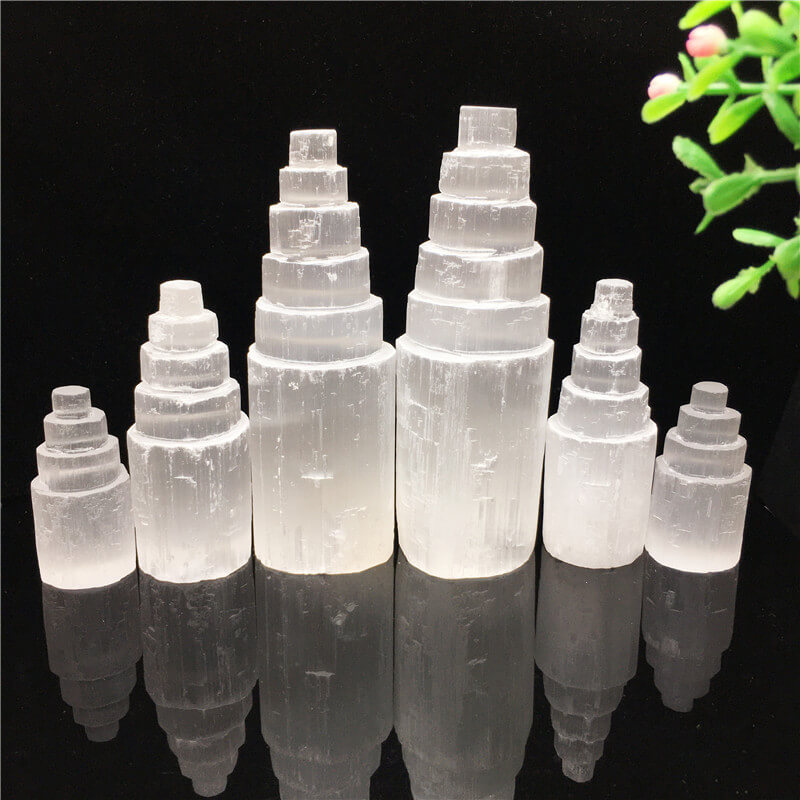 Selenite Tower Raw Crystal Bulk