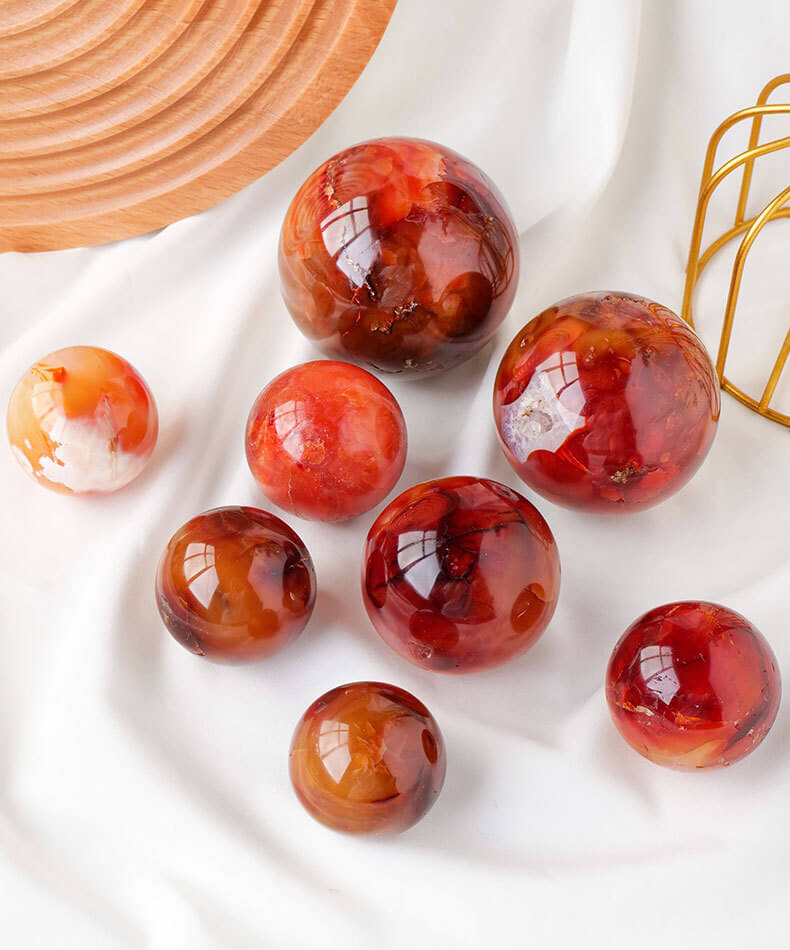 Agate Stone Red Agate Ball Wholesale