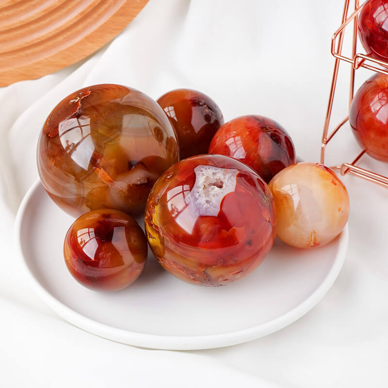 Agate Stone Red Agate Ball Wholesale