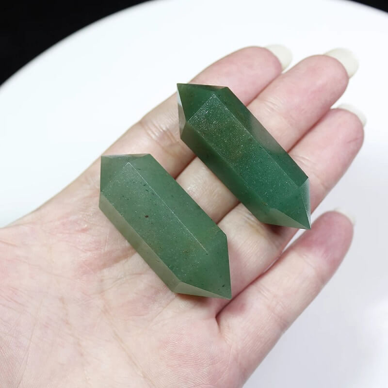 Green Aventurine Double Pointed Tower Crystal