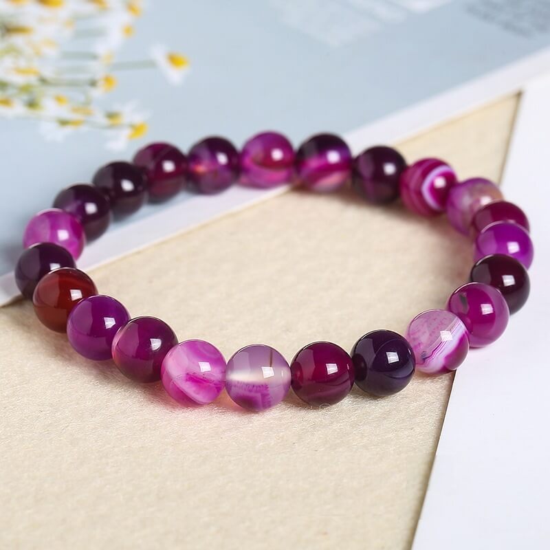 Agate Bracelet Crystal Striped Agate Wholesale