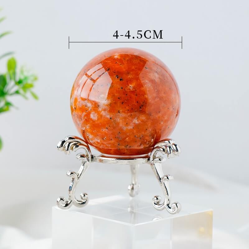 Sunstone Sphere Ball Healing Crystal Stones