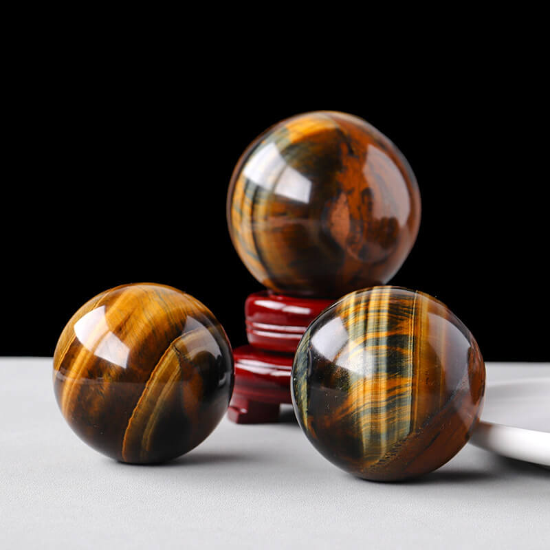 Tiger Eye Ball Yellow Tiger Eye Stones