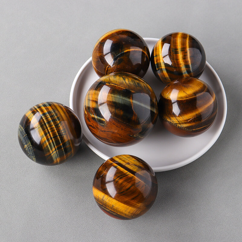 Tiger Eye Ball Yellow Tiger Eye Stones