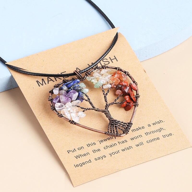 Tree of Life Necklace Wholesale Crystal Stones - Image 6