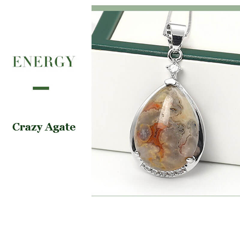 Water Drop Necklace Wholesale Stone Crystal - Image 12