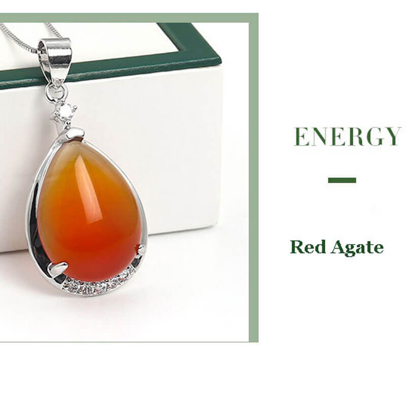 Water Drop Necklace Wholesale Stone Crystal - Image 8