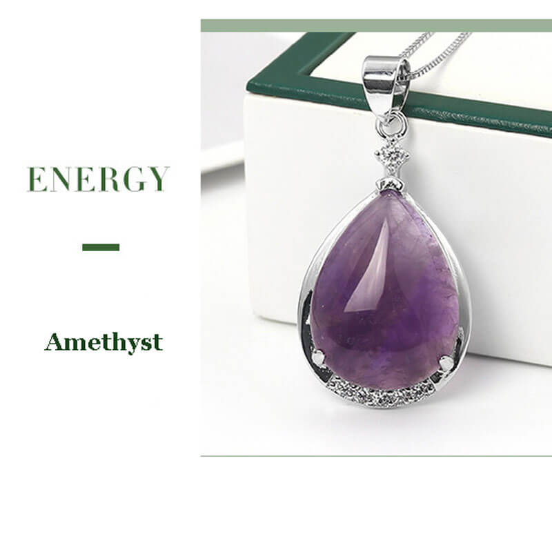 Water Drop Necklace Wholesale Stone Crystal - Image 11