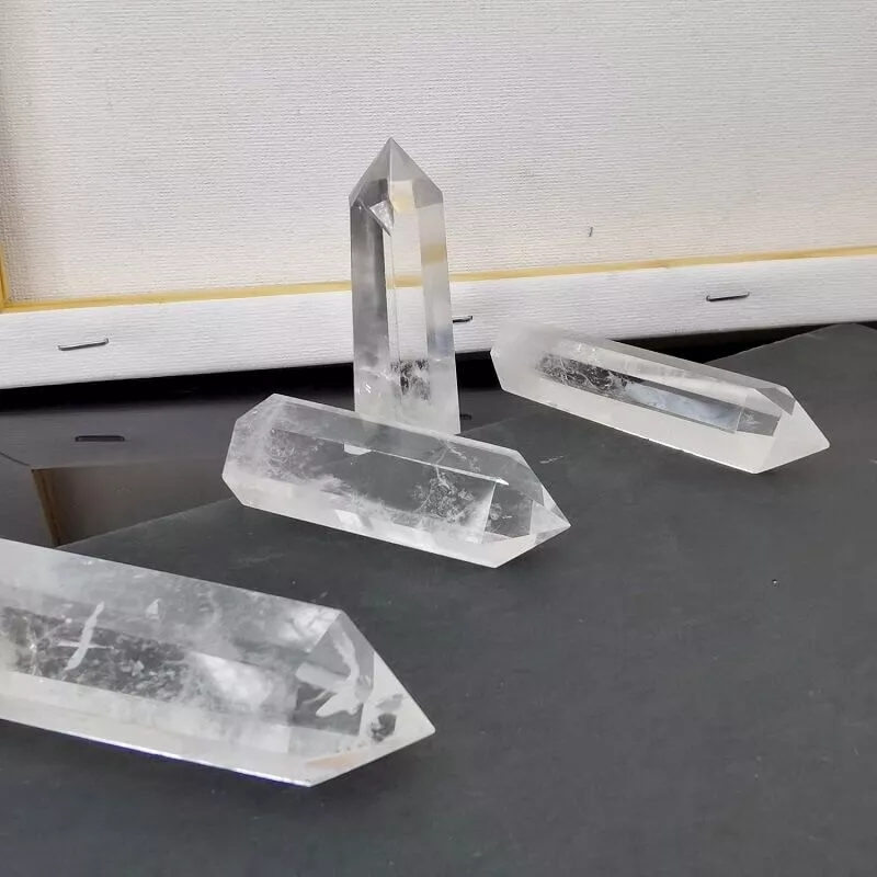 Clear Tower Quartz White Wand Crystals