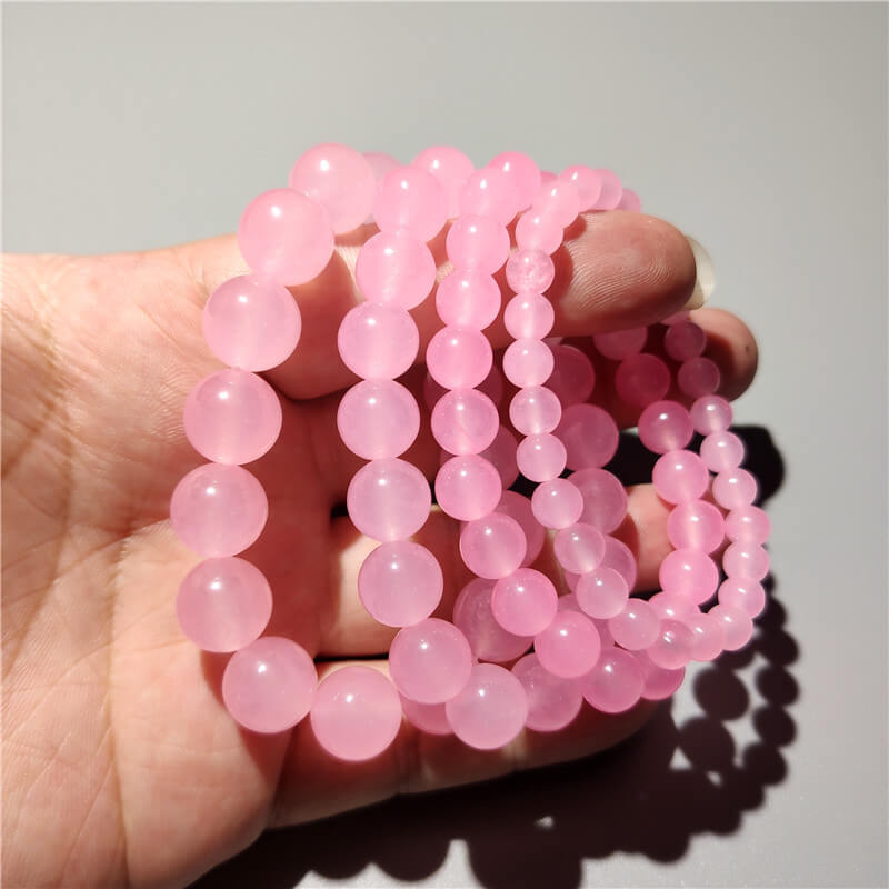 Rose Quartz Bracelet Crystal Beads